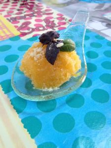 Mango & Basil Sorbet recipe form La Rosilla